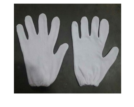 White Plain Hosiery Hand Gloves